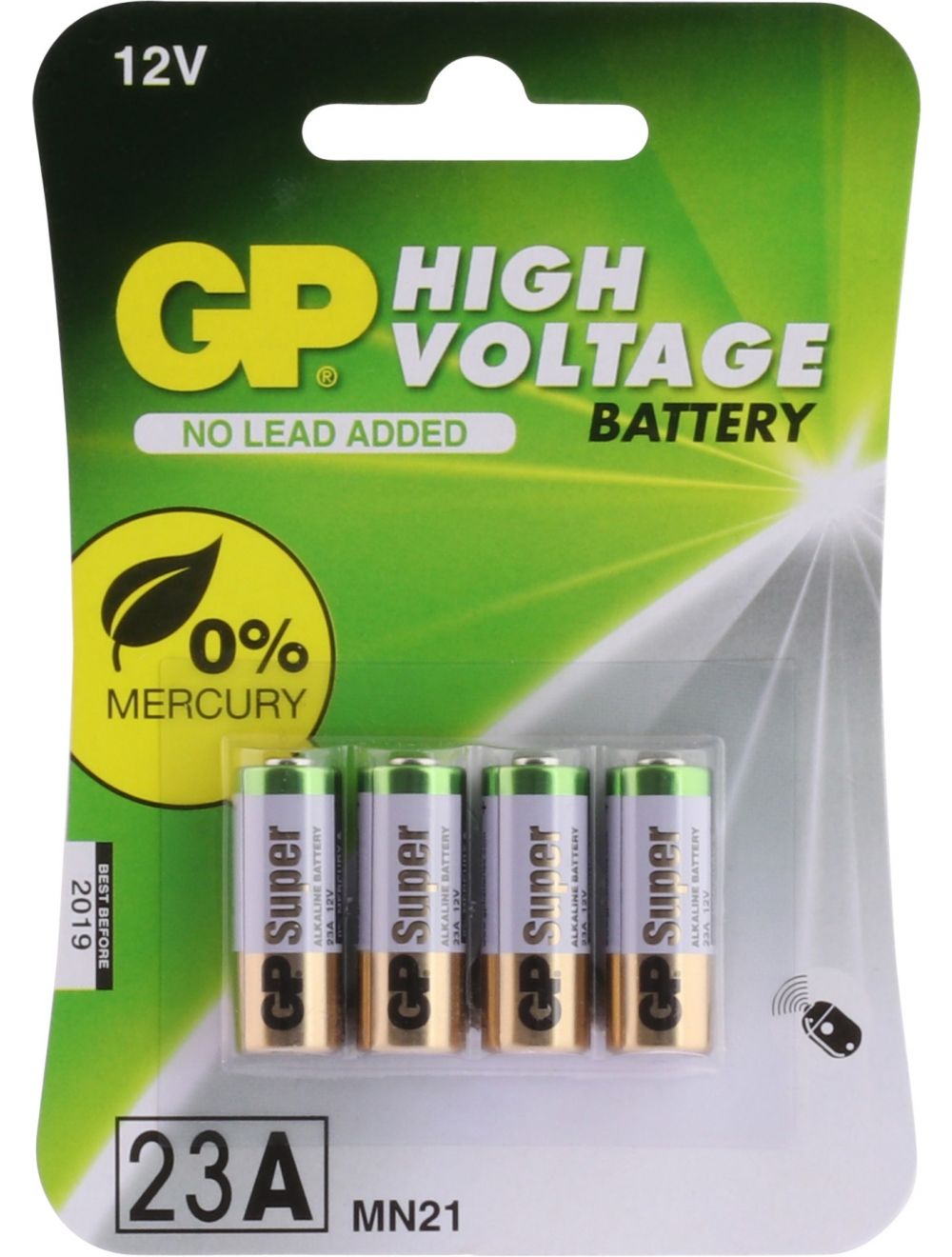 GP Alkaline 23A Rondcel Batterij 12V 4 stuks kopen? Multitools.nl