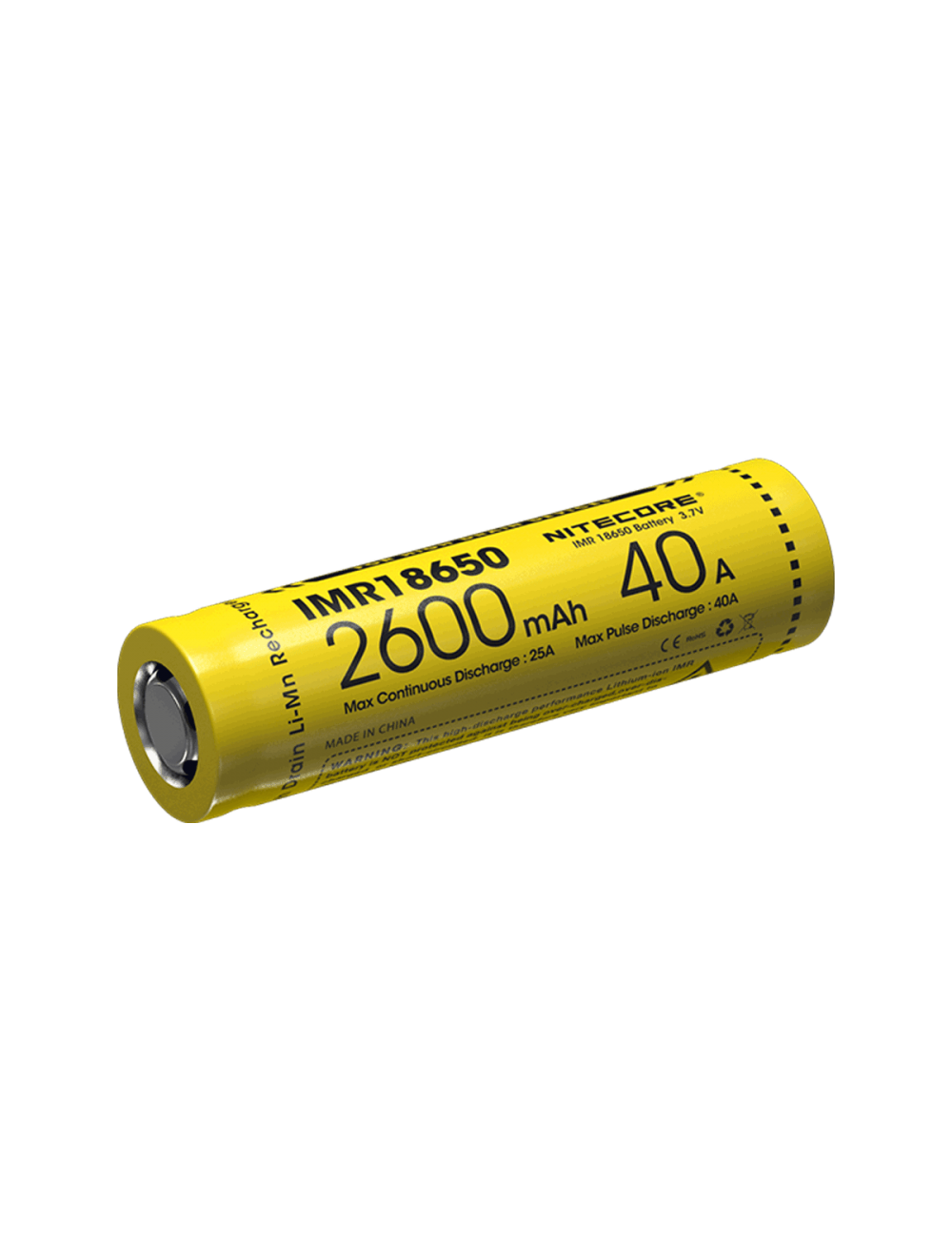 Nitecore IMR 18650 Oplaadbare batterij 2600mAh flat top kopen? Multitools.nl